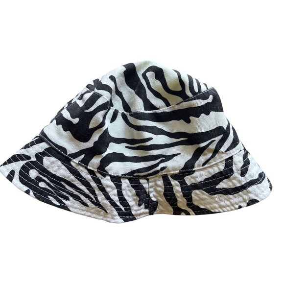 Bamba Reversible Bucket Hat in Zebra Stripe/Neon Yellow - Picture 3 of 4